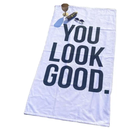 Custom 100% Cotton Digital Printed Logo Sports Beach Towel Modern Style That Dries Fast